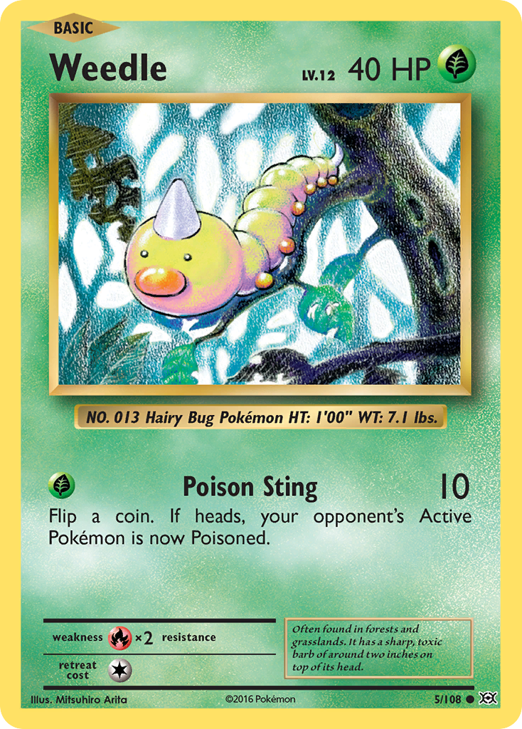 Weedle (5/108) [XY: Evolutions] | L.A. Mood Comics and Games