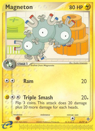 Magneton (35/97) [EX: Dragon] | L.A. Mood Comics and Games
