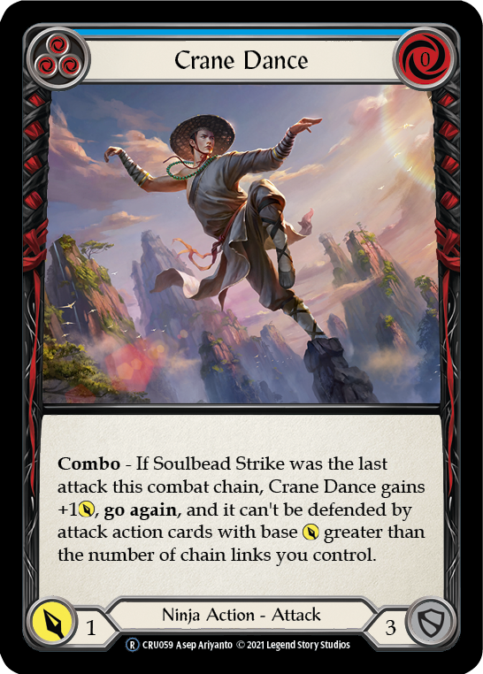 Crane Dance (Blue) [U-CRU059] (Crucible of War Unlimited)  Unlimited Rainbow Foil | L.A. Mood Comics and Games