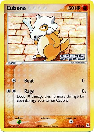 Cubone (60/113) (Stamped) [EX: Delta Species] | L.A. Mood Comics and Games