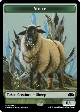 Zombie // Sheep Double-Sided Token [Dominaria Remastered Tokens] | L.A. Mood Comics and Games