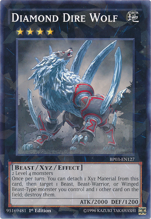 Diamond Dire Wolf [BP03-EN127] Shatterfoil Rare | L.A. Mood Comics and Games