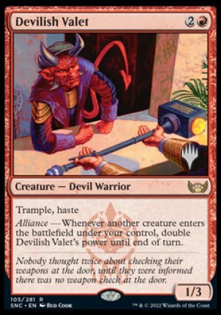 Devilish Valet (Promo Pack) [Streets of New Capenna Promos] | L.A. Mood Comics and Games