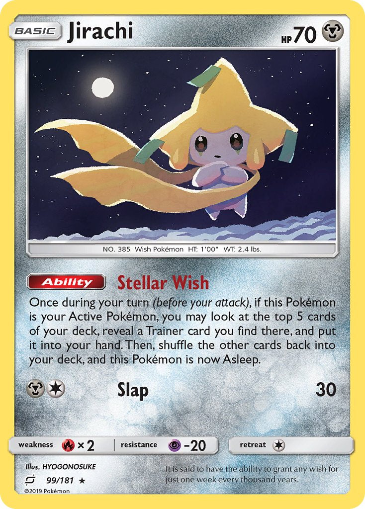 Jirachi (99/181) (Theme Deck Exclusive) [Sun & Moon: Team Up] | L.A. Mood Comics and Games