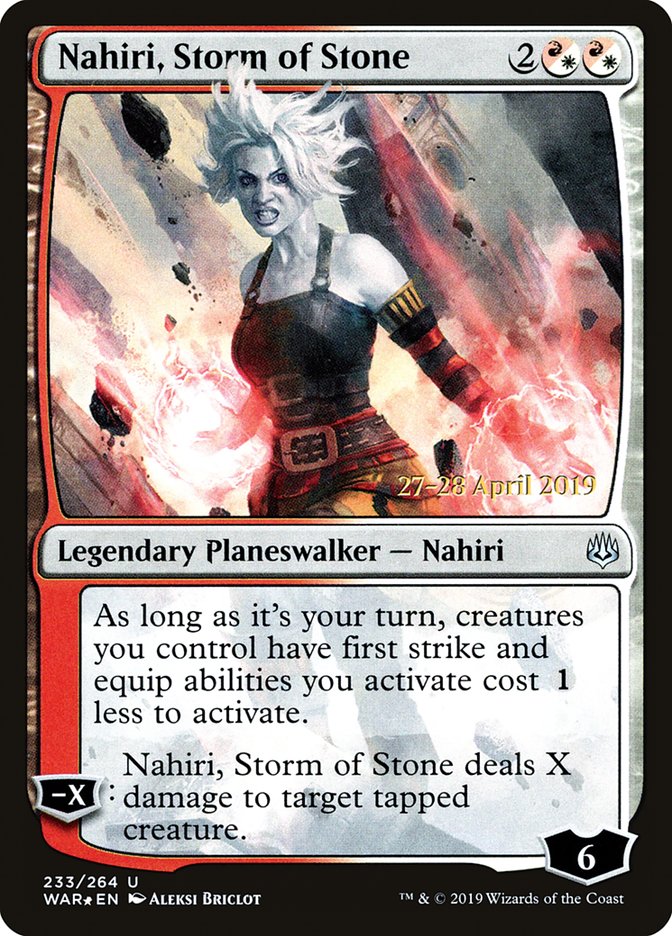 Nahiri, Storm of Stone [War of the Spark Prerelease Promos] | L.A. Mood Comics and Games