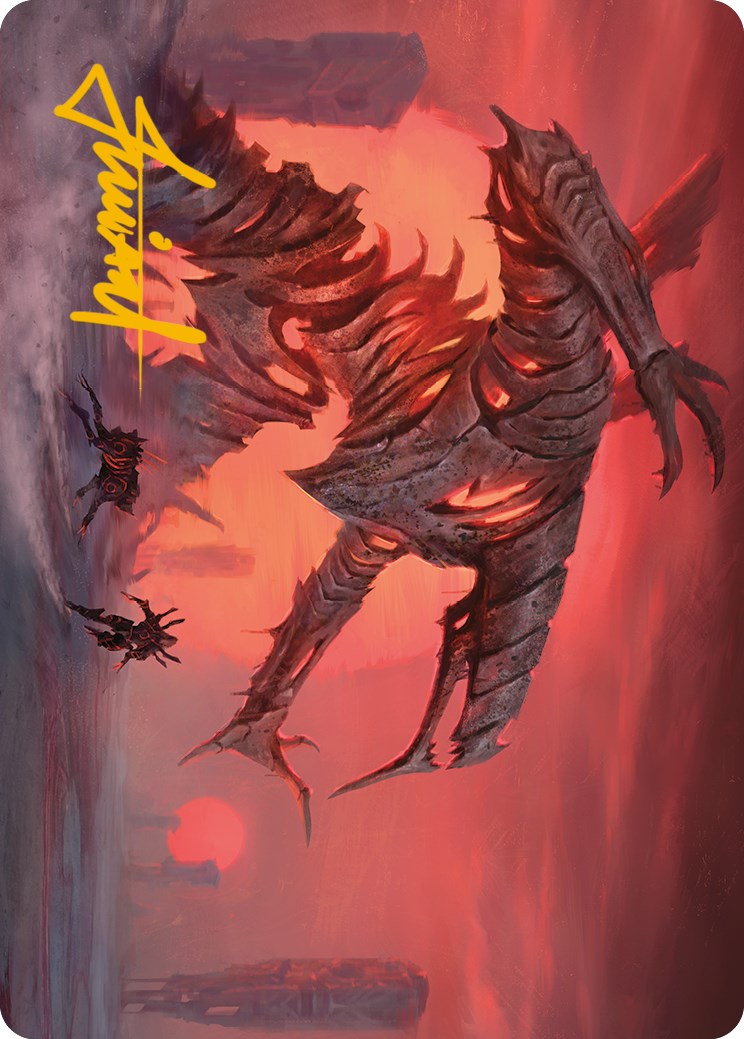 Red Sun's Zenith Art Card (Gold-Stamped Signature) [Phyrexia: All Will Be One Art Series] | L.A. Mood Comics and Games