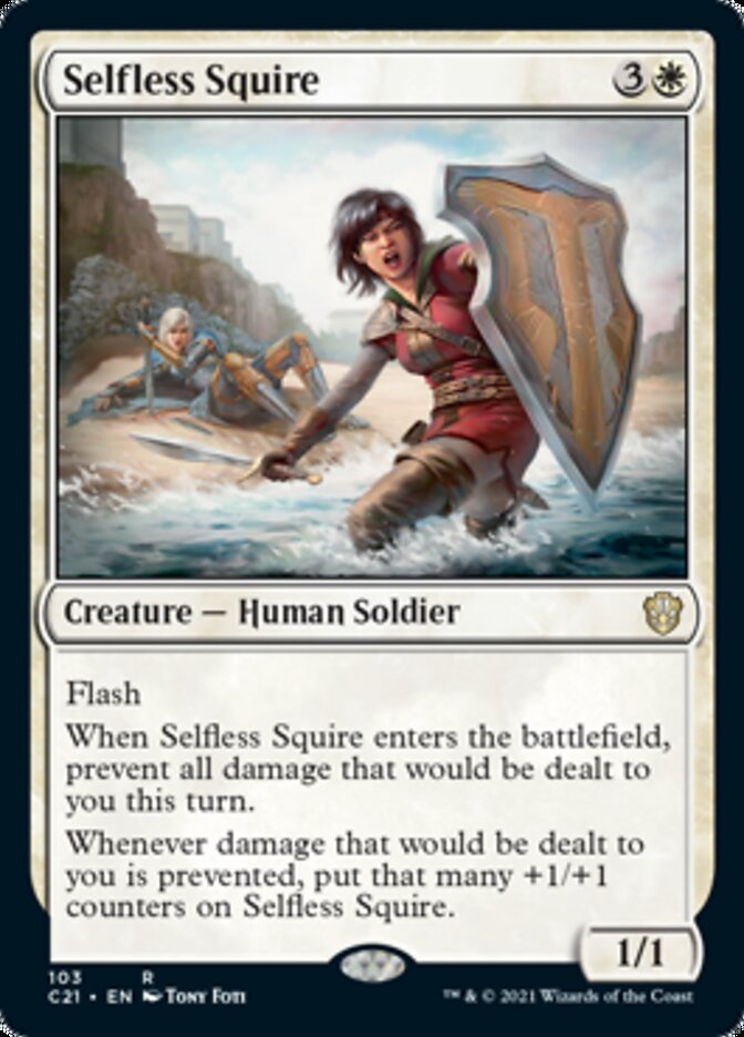 Selfless Squire [Commander 2021] | L.A. Mood Comics and Games
