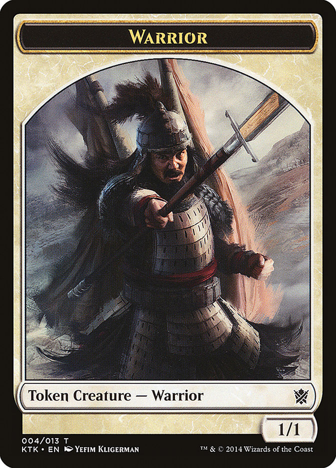 Warrior Token (004/013) [Khans of Tarkir Tokens] | L.A. Mood Comics and Games