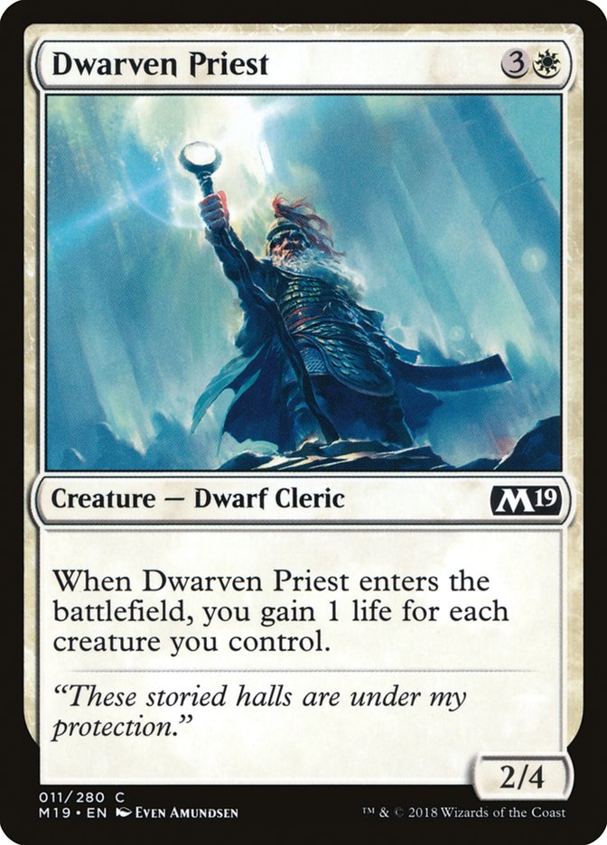 Dwarven Priest [Core Set 2019] | L.A. Mood Comics and Games