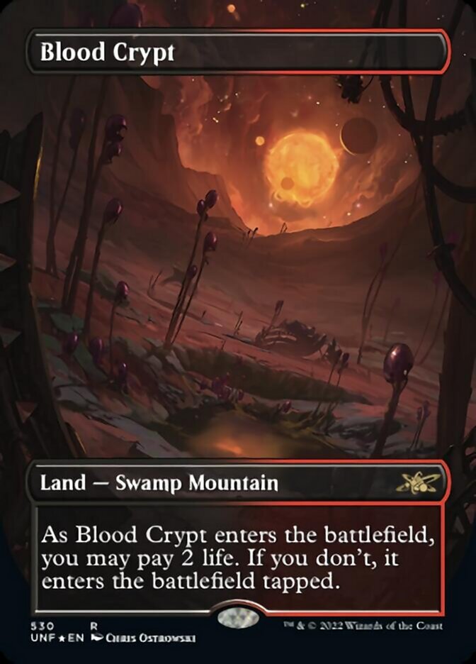 Blood Crypt (Borderless) (Galaxy Foil) [Unfinity] | L.A. Mood Comics and Games