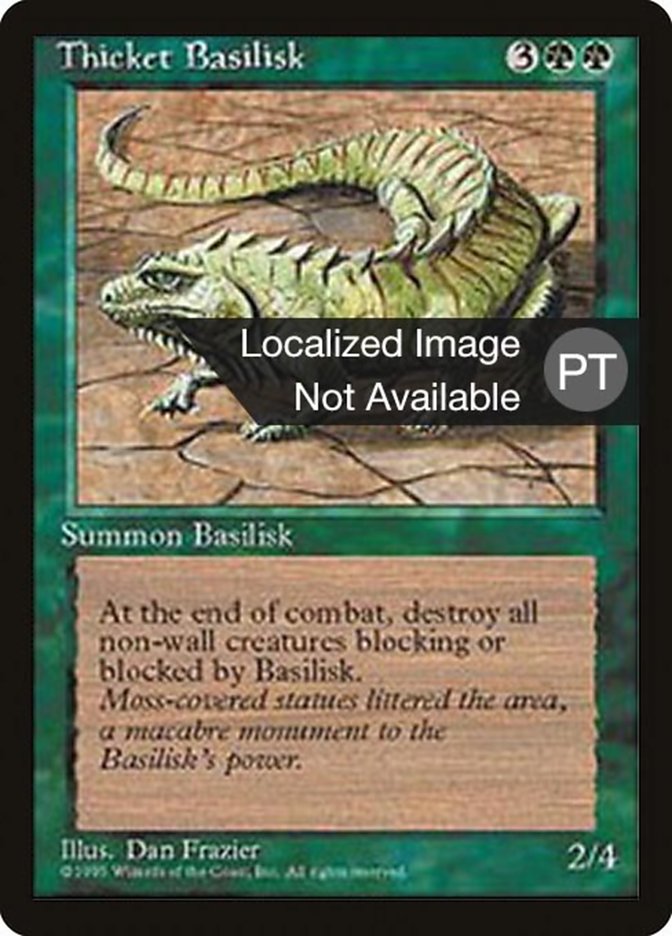 Thicket Basilisk [Fourth Edition (Foreign Black Border)] | L.A. Mood Comics and Games