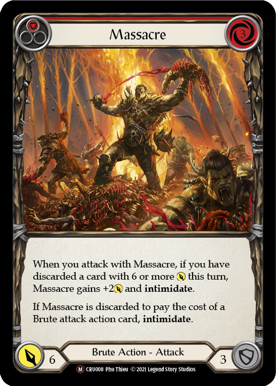 Massacre [U-CRU008] (Crucible of War Unlimited)  Unlimited Normal | L.A. Mood Comics and Games