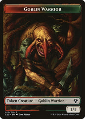 Drake // Goblin Warrior Double-Sided Token [Commander 2020 Tokens] | L.A. Mood Comics and Games