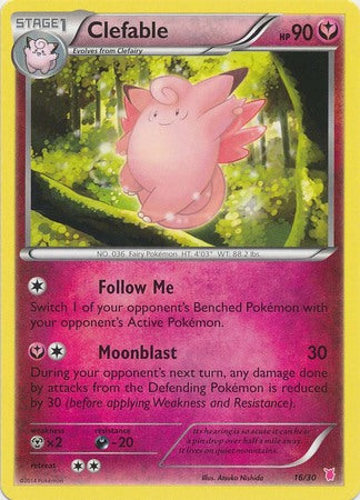 Clefable (16/30) [XY: Trainer Kit 1 - Wigglytuff] | L.A. Mood Comics and Games