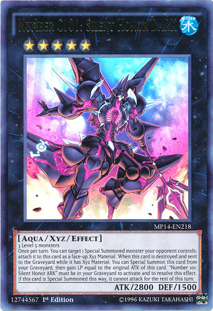 Number C101: Silent Honor DARK [MP14-EN218] Ultra Rare | L.A. Mood Comics and Games