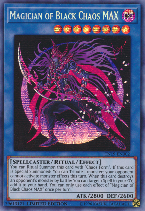 Magician of Black Chaos MAX [TN19-EN002] Prismatic Secret Rare | L.A. Mood Comics and Games