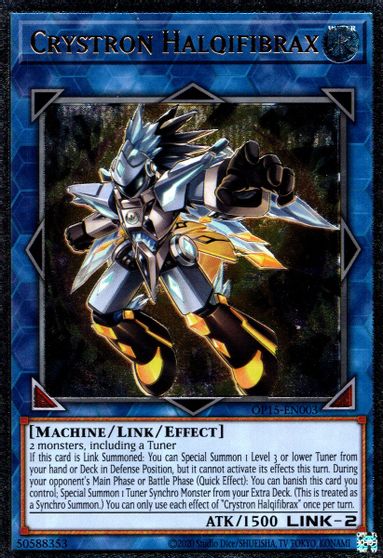 Crystron Halqifibrax [OP15-EN003] Ultimate Rare | L.A. Mood Comics and Games