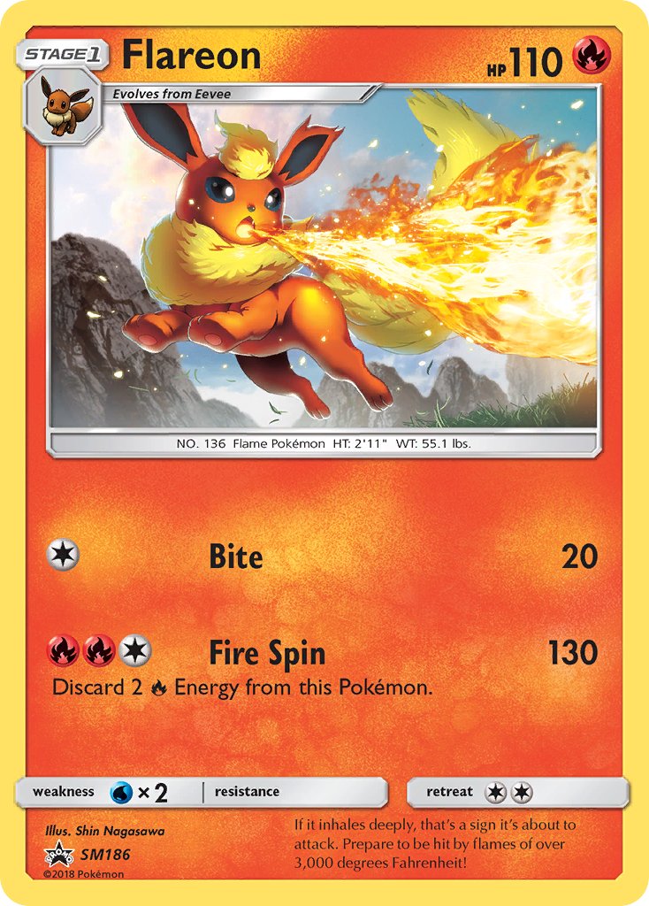 Flareon (SM186) [Sun & Moon: Black Star Promos] | L.A. Mood Comics and Games