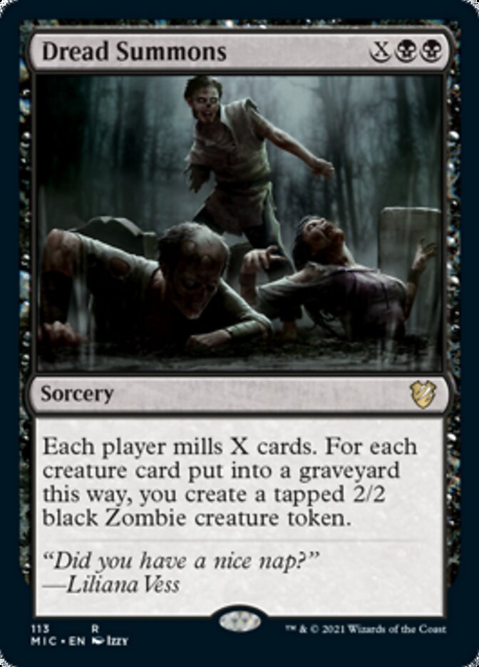 Dread Summons [Innistrad: Midnight Hunt Commander] | L.A. Mood Comics and Games
