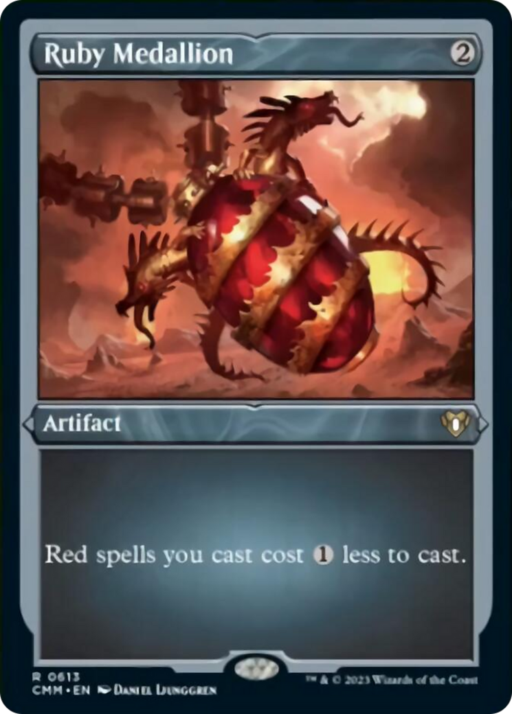 Ruby Medallion (Foil Etched) [Commander Masters] | L.A. Mood Comics and Games