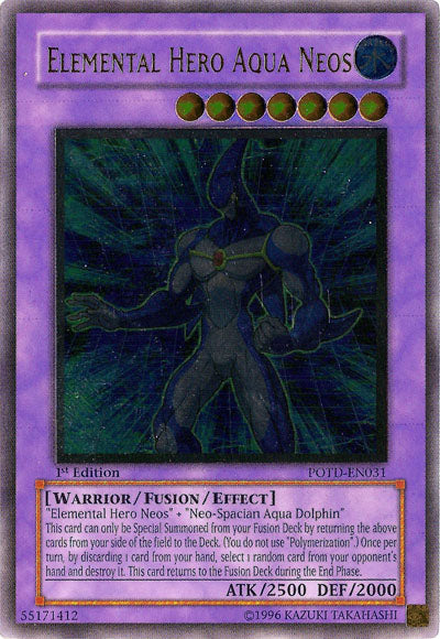 Elemental Hero Aqua Neos [POTD-EN031] Ultimate Rare | L.A. Mood Comics and Games