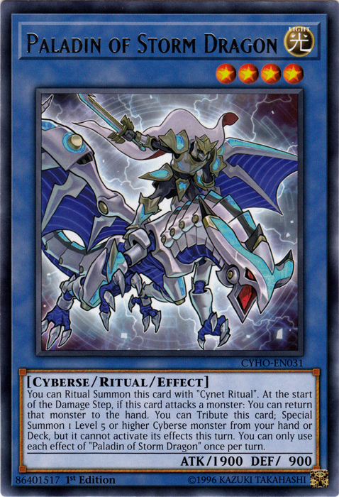 Paladin of Storm Dragon [CYHO-EN031] Rare | L.A. Mood Comics and Games