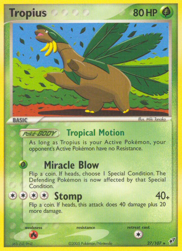 Tropius (27/107) [EX: Deoxys] | L.A. Mood Comics and Games