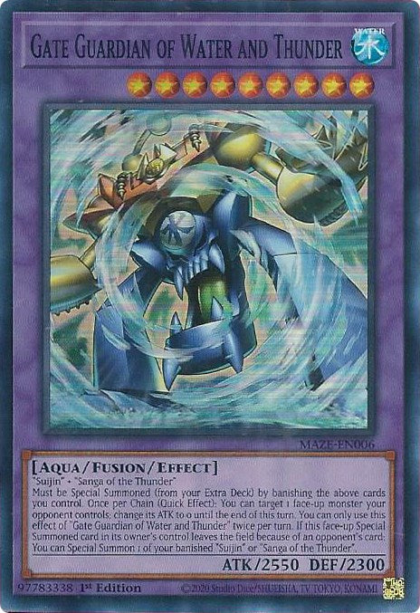 Gate Guardian of Water and Thunder [MAZE-EN006] Super Rare | L.A. Mood Comics and Games