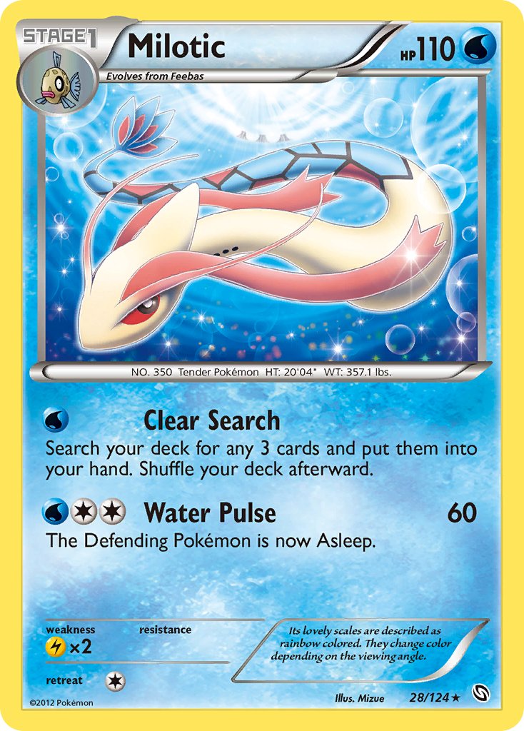 Milotic (28/124) (Theme Deck Exclusive) [Black & White: Dragons Exalted] | L.A. Mood Comics and Games