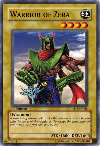 Warrior of Zera [YSD-EN006] Common | L.A. Mood Comics and Games