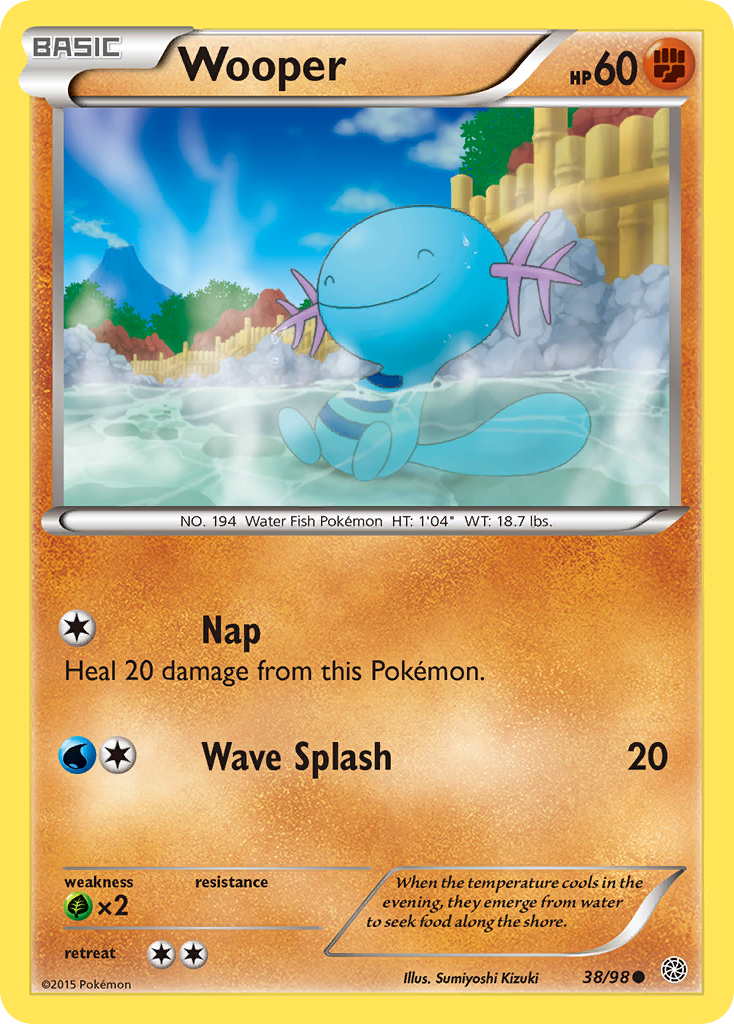 Wooper (38/98) [XY: Ancient Origins] | L.A. Mood Comics and Games