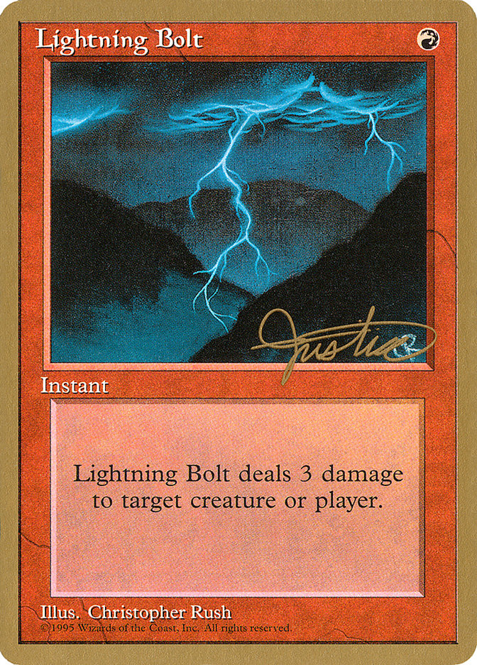 Lightning Bolt (Mark Justice) [Pro Tour Collector Set] | L.A. Mood Comics and Games