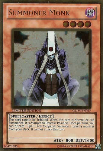 Summoner Monk [GLD4-EN027] Gold Rare | L.A. Mood Comics and Games