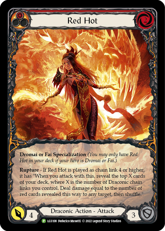 Red Hot [LGS108] (Promo)  Rainbow Foil | L.A. Mood Comics and Games