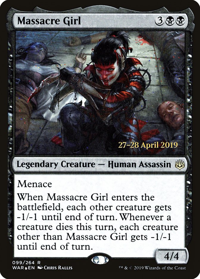 Massacre Girl [War of the Spark Prerelease Promos] | L.A. Mood Comics and Games