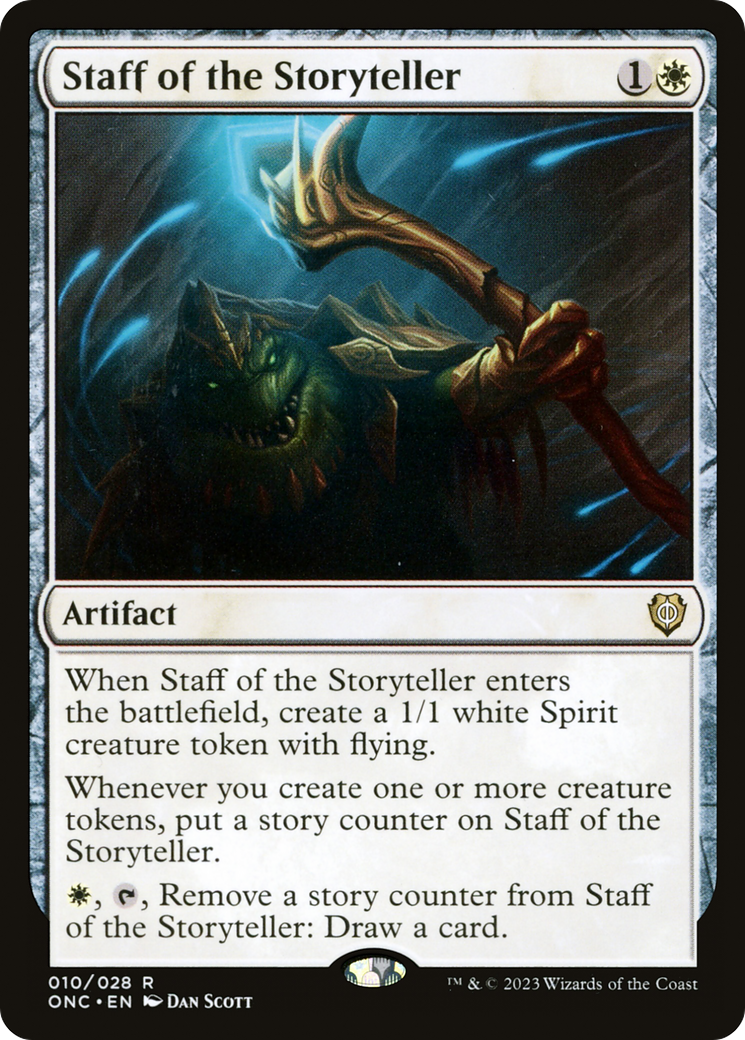Staff of the Storyteller [Phyrexia: All Will Be One Commander] | L.A. Mood Comics and Games