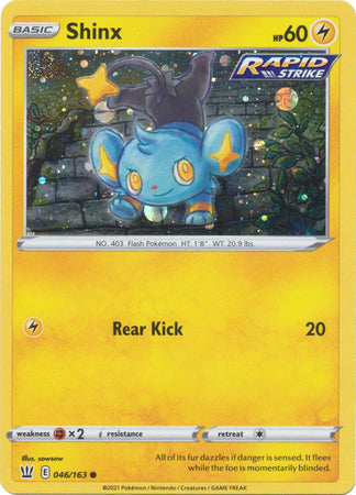 Shinx (046/163) (Cosmos Holo) [Sword & Shield: Battle Styles] | L.A. Mood Comics and Games