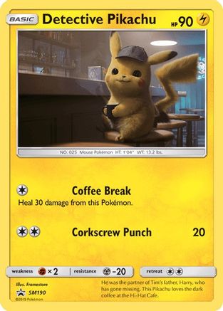 Detective Pikachu (SM190) [Sun & Moon: Black Star Promos] | L.A. Mood Comics and Games