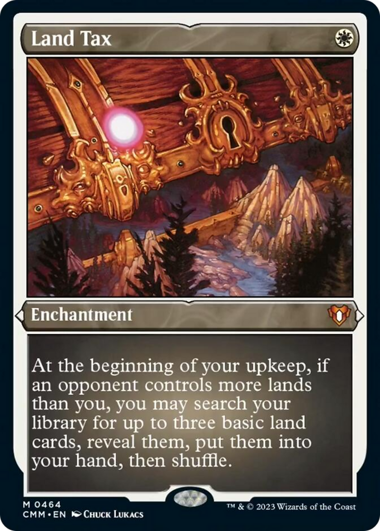 Land Tax (Foil Etched) [Commander Masters] | L.A. Mood Comics and Games