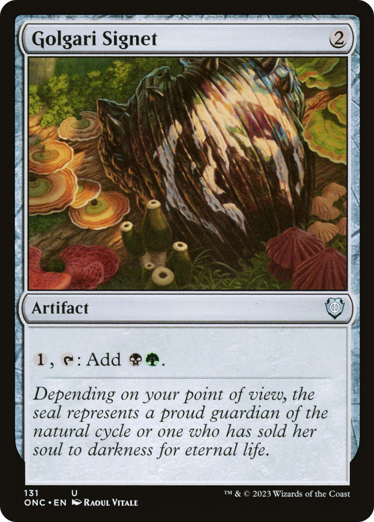 Golgari Signet [Phyrexia: All Will Be One Commander] | L.A. Mood Comics and Games