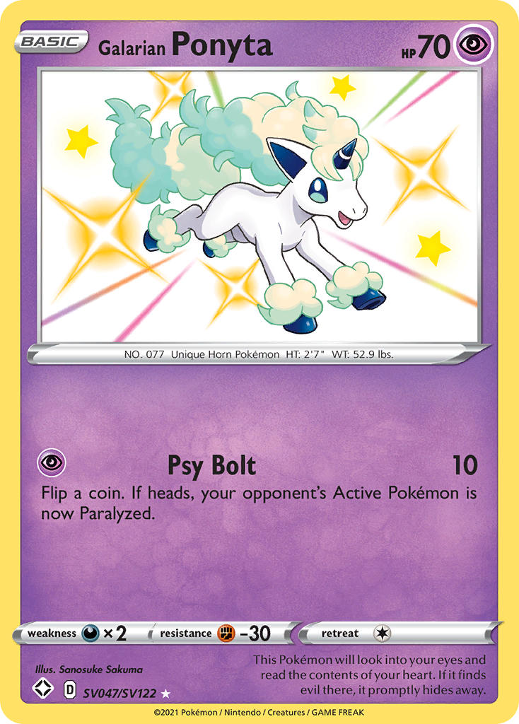 Galarian Ponyta (SV047/SV122) [Sword & Shield: Shining Fates] | L.A. Mood Comics and Games