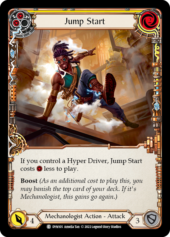 Jump Start (Yellow) [DYN105] (Dynasty)  Rainbow Foil | L.A. Mood Comics and Games