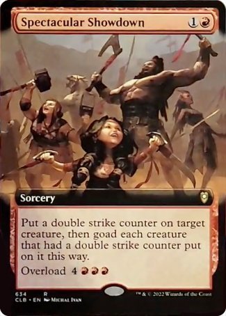 Spectacular Showdown (Extended Art) [Commander Legends: Battle for Baldur's Gate] | L.A. Mood Comics and Games