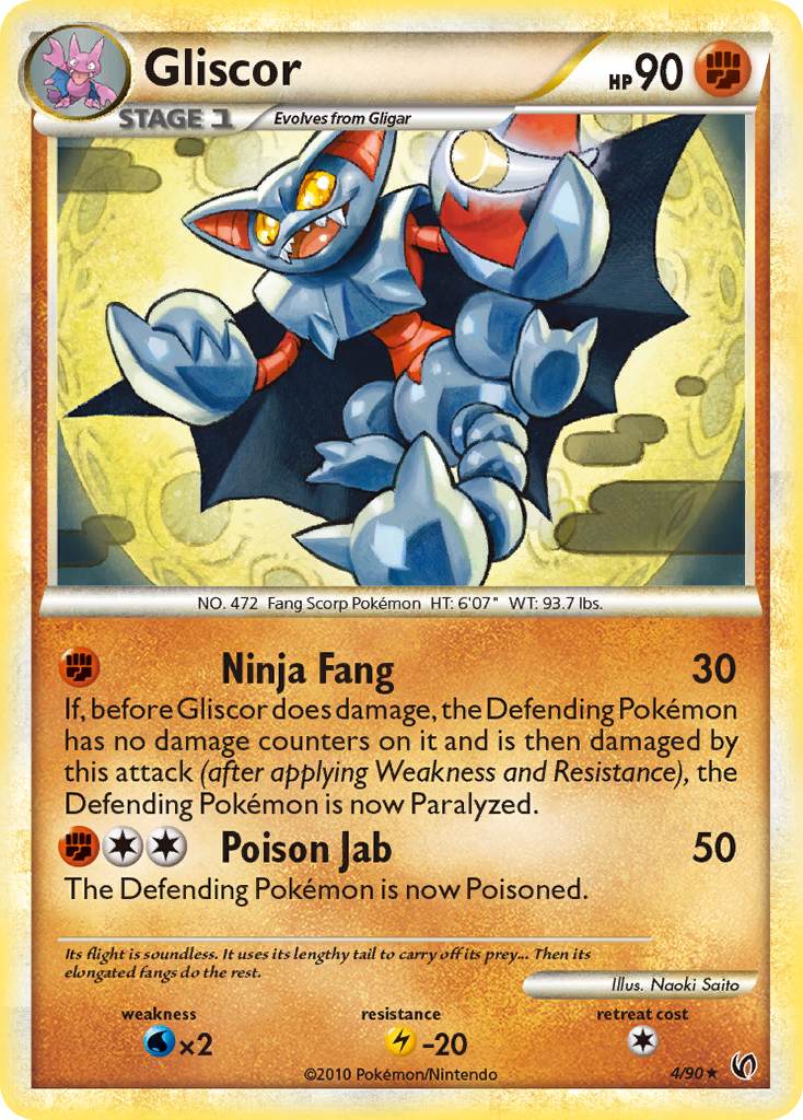 Gliscor (4/90) [HeartGold & SoulSilver: Undaunted] | L.A. Mood Comics and Games