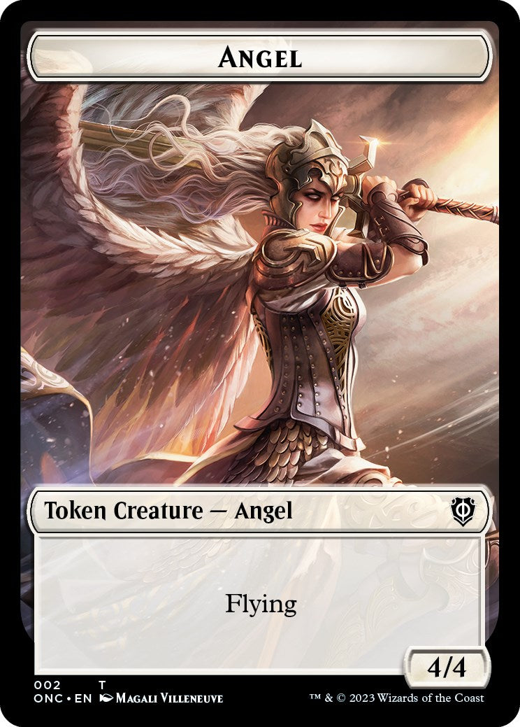 Soldier (007) // Angel Double-Sided Token [Phyrexia: All Will Be One Commander Tokens] | L.A. Mood Comics and Games