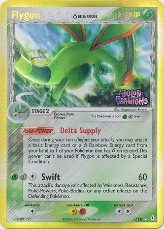 Flygon (7/110) (Delta Species) (Stamped) [EX: Holon Phantoms] | L.A. Mood Comics and Games