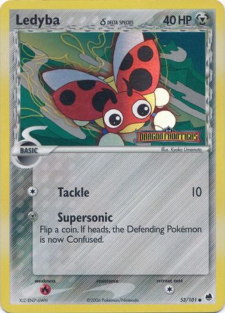 Ledyba (53/101) (Delta Species) (Stamped) [EX: Dragon Frontiers] | L.A. Mood Comics and Games