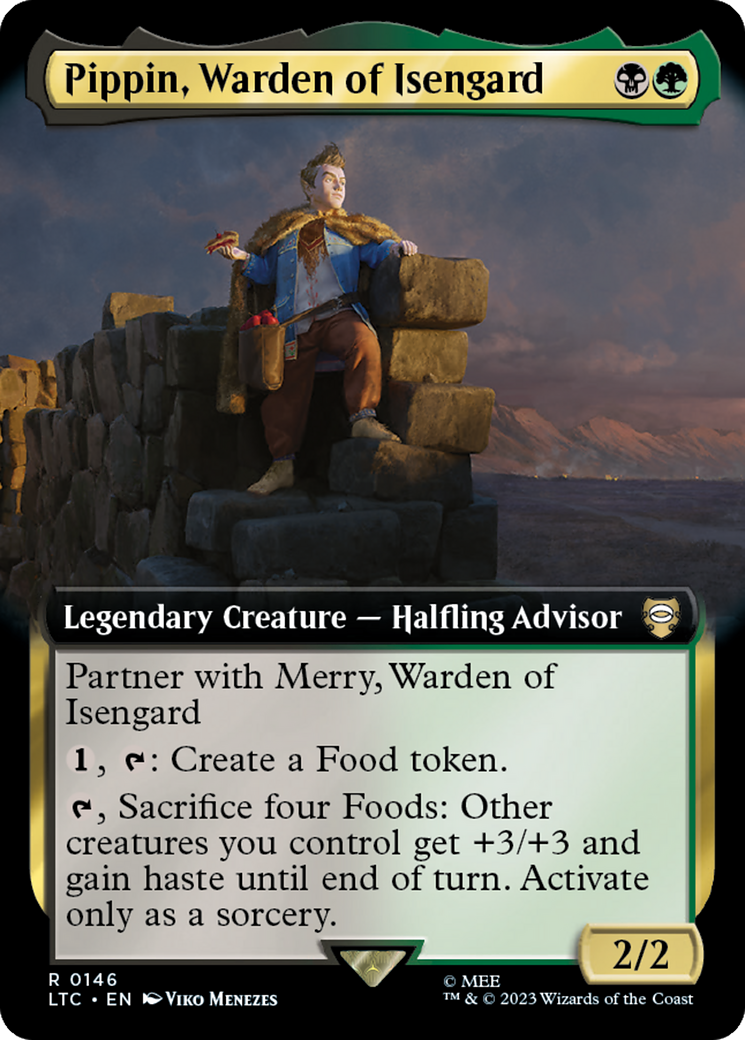 Pippin, Warden of Isengard (Extended Art) [The Lord of the Rings: Tales of Middle-Earth Commander] | L.A. Mood Comics and Games