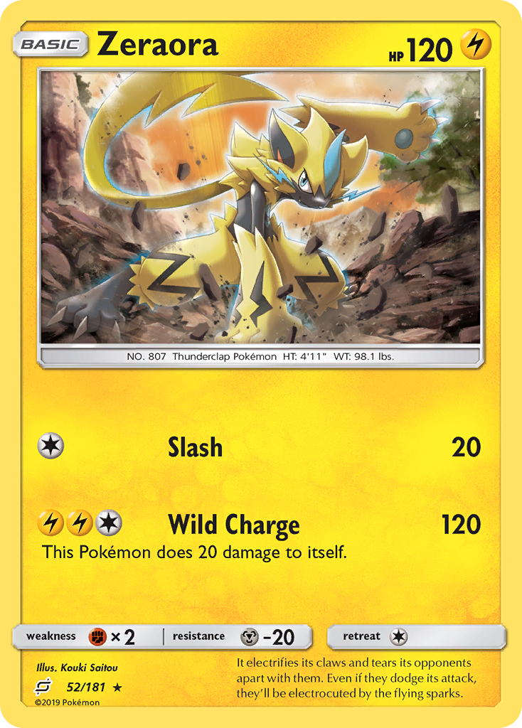 Zeraora (52/181) [Sun & Moon: Team Up] | L.A. Mood Comics and Games