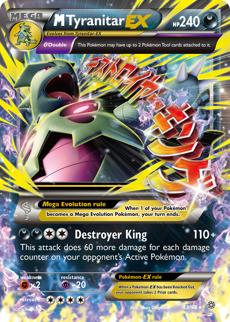 M Tyranitar EX (43/98) [XY: Ancient Origins] | L.A. Mood Comics and Games